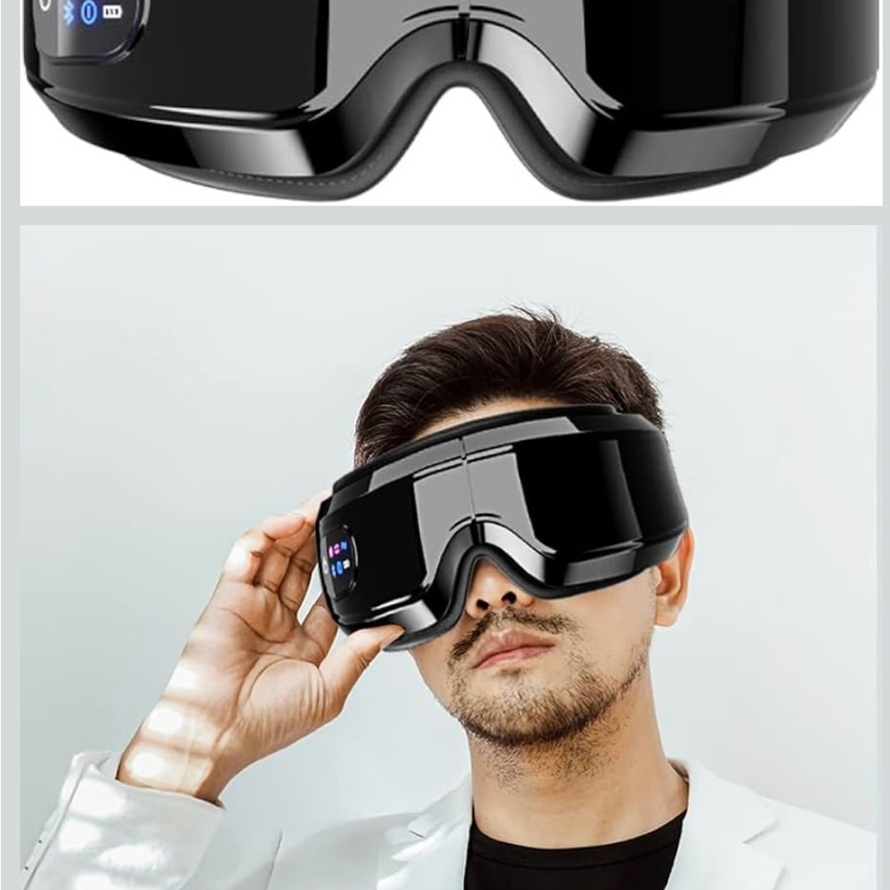 Black Eye Massager with Heat and Vibration